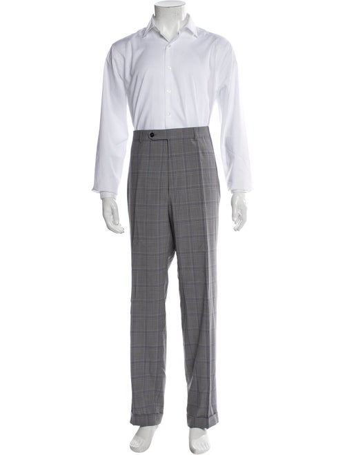 Ermenegildo Zegna Wool Plaid Print Two-Piece Suit