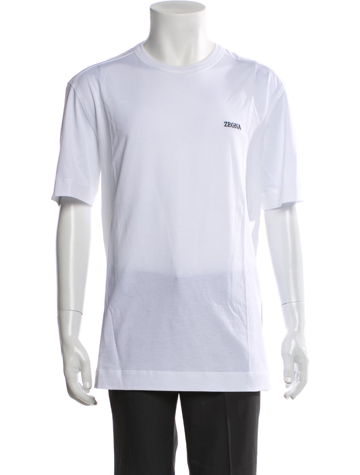 Zegna Graphic Print Crew Neck T-Shirt w/ Tags