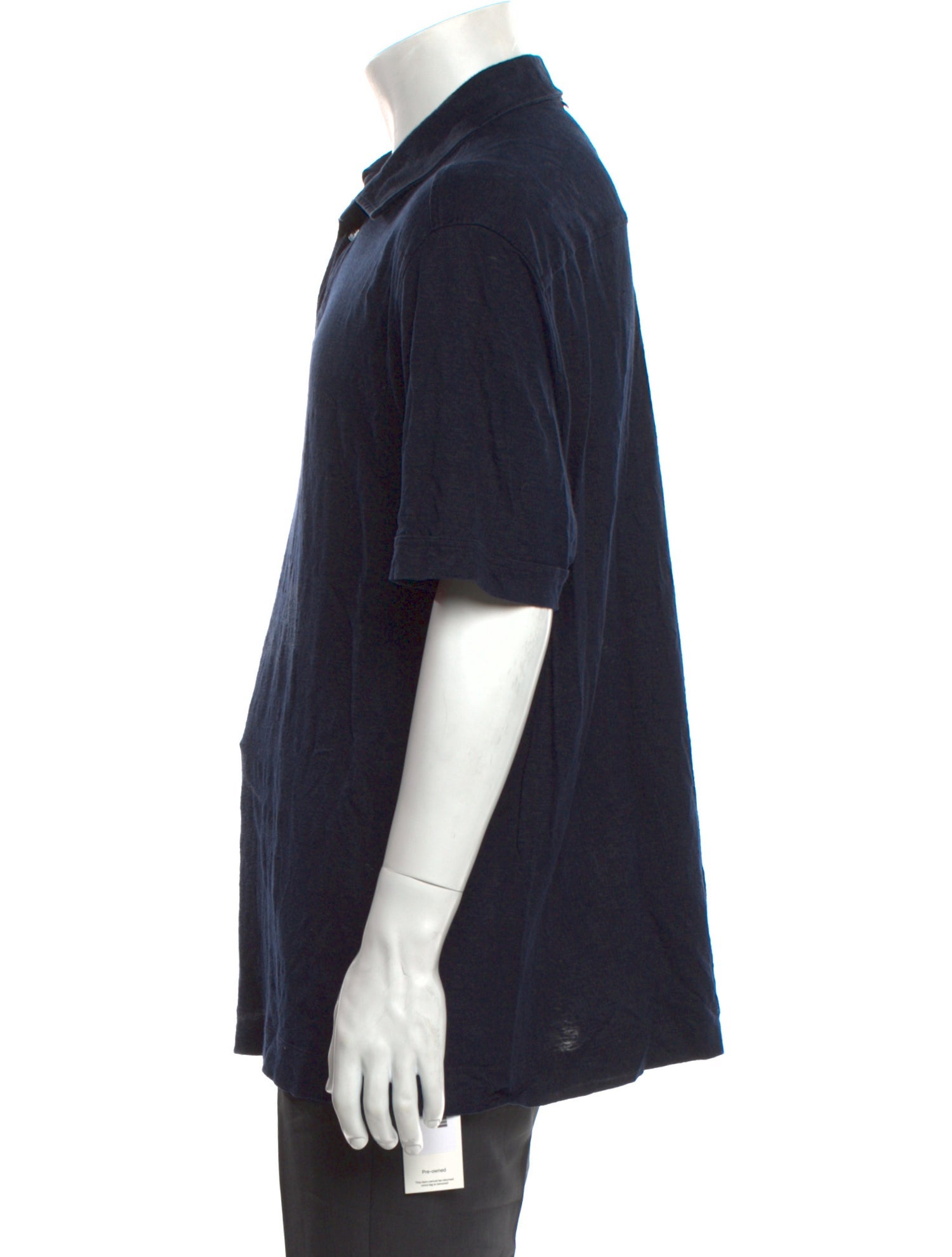 Zegna Linen Crew Neck Polo Shirt