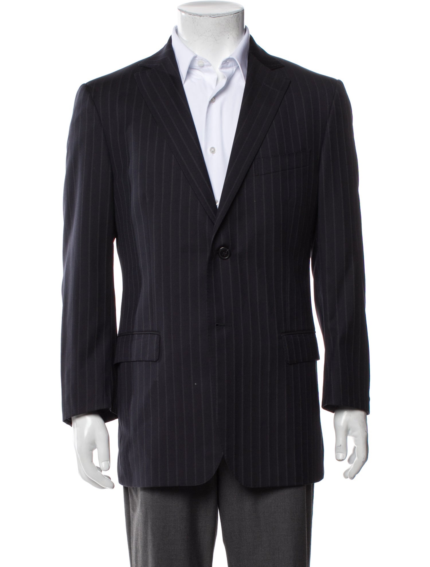 Z Zegna Wool Striped Blazer