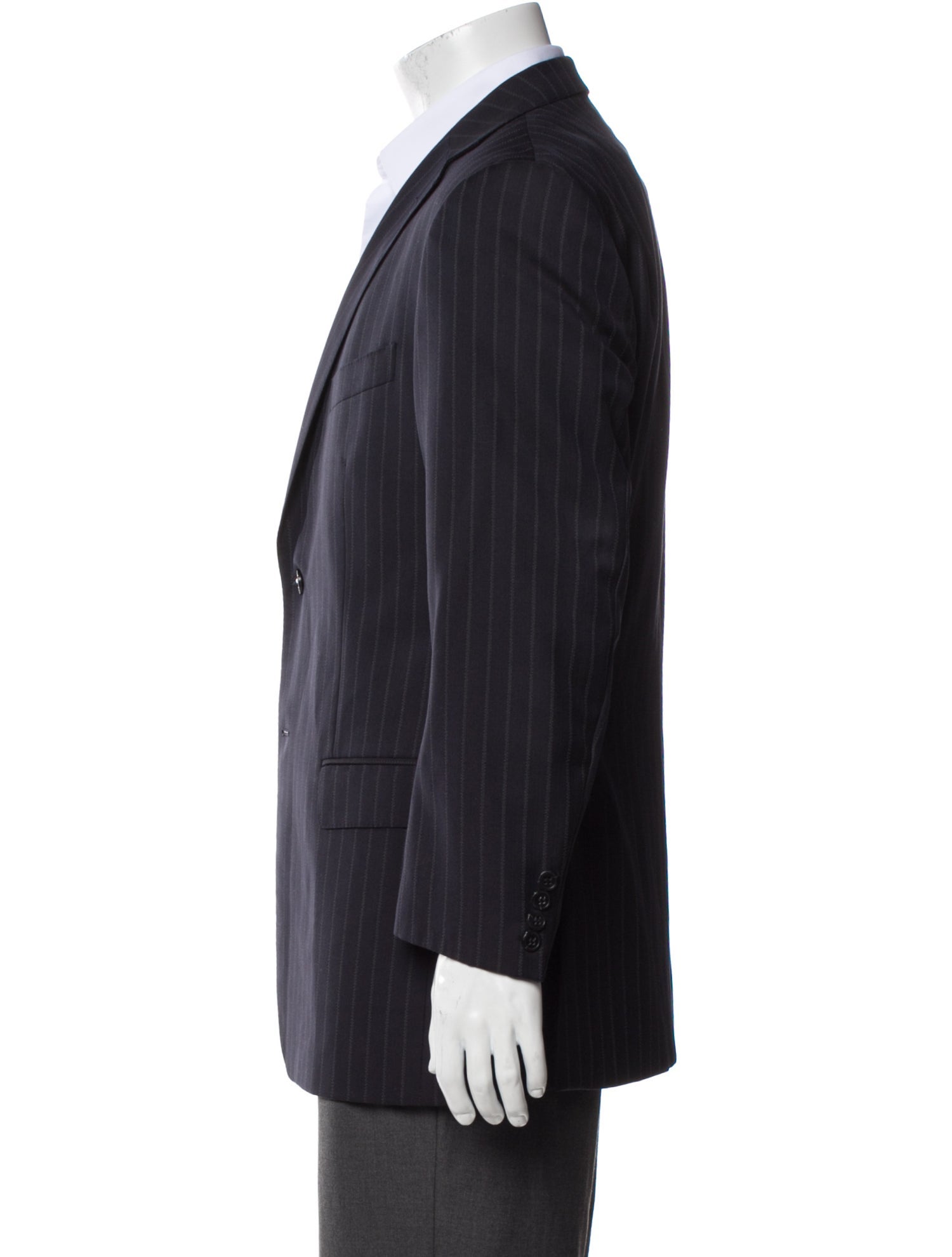Z Zegna Wool Striped Blazer