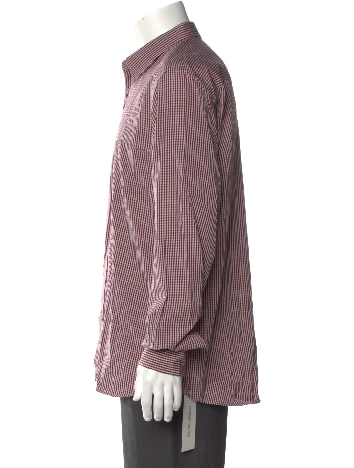 Z Zegna Plaid Print Long Sleeve Shirt
