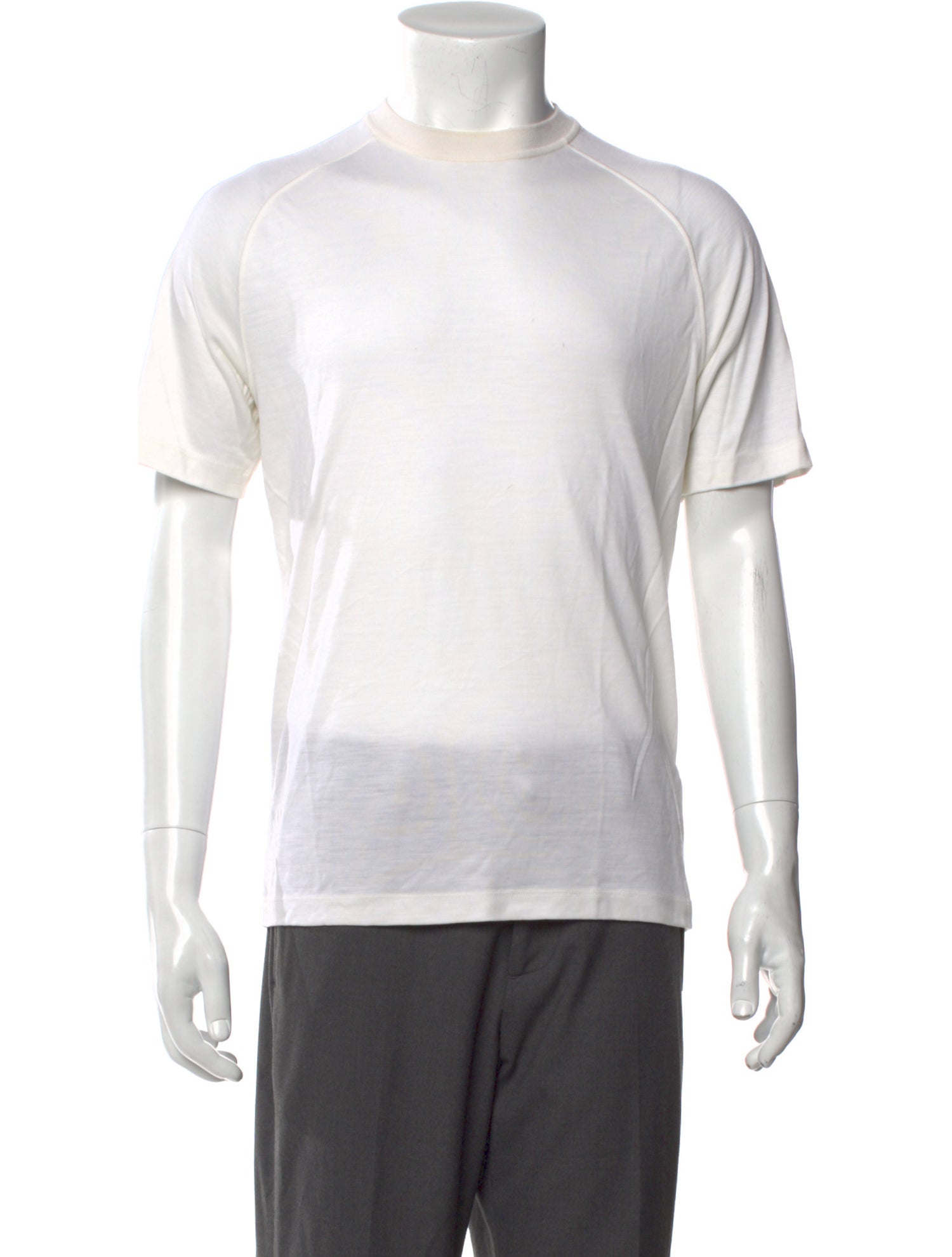Zegna Wool Crew Neck T-Shirt