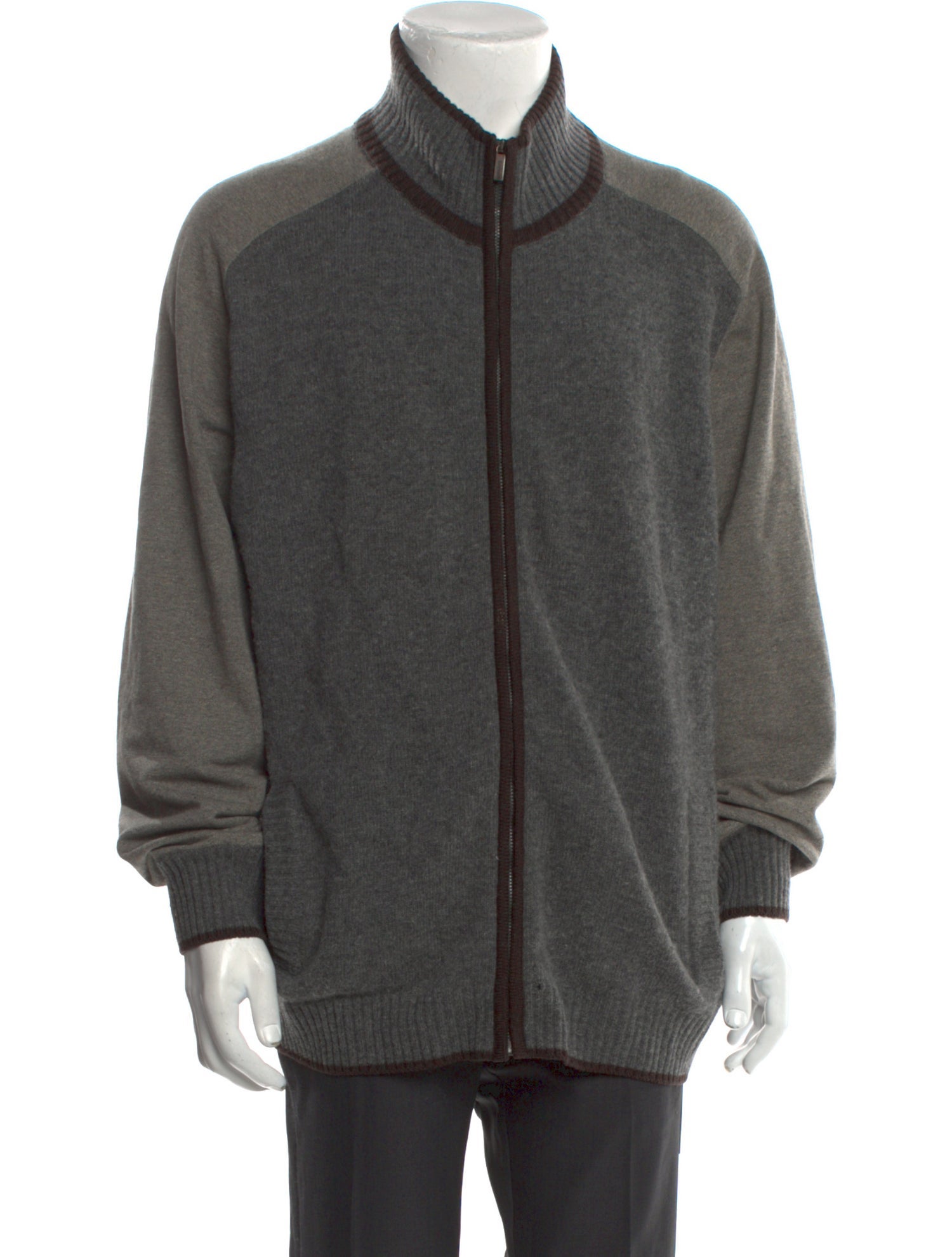 Zegna Wool Turtleneck Cardigan