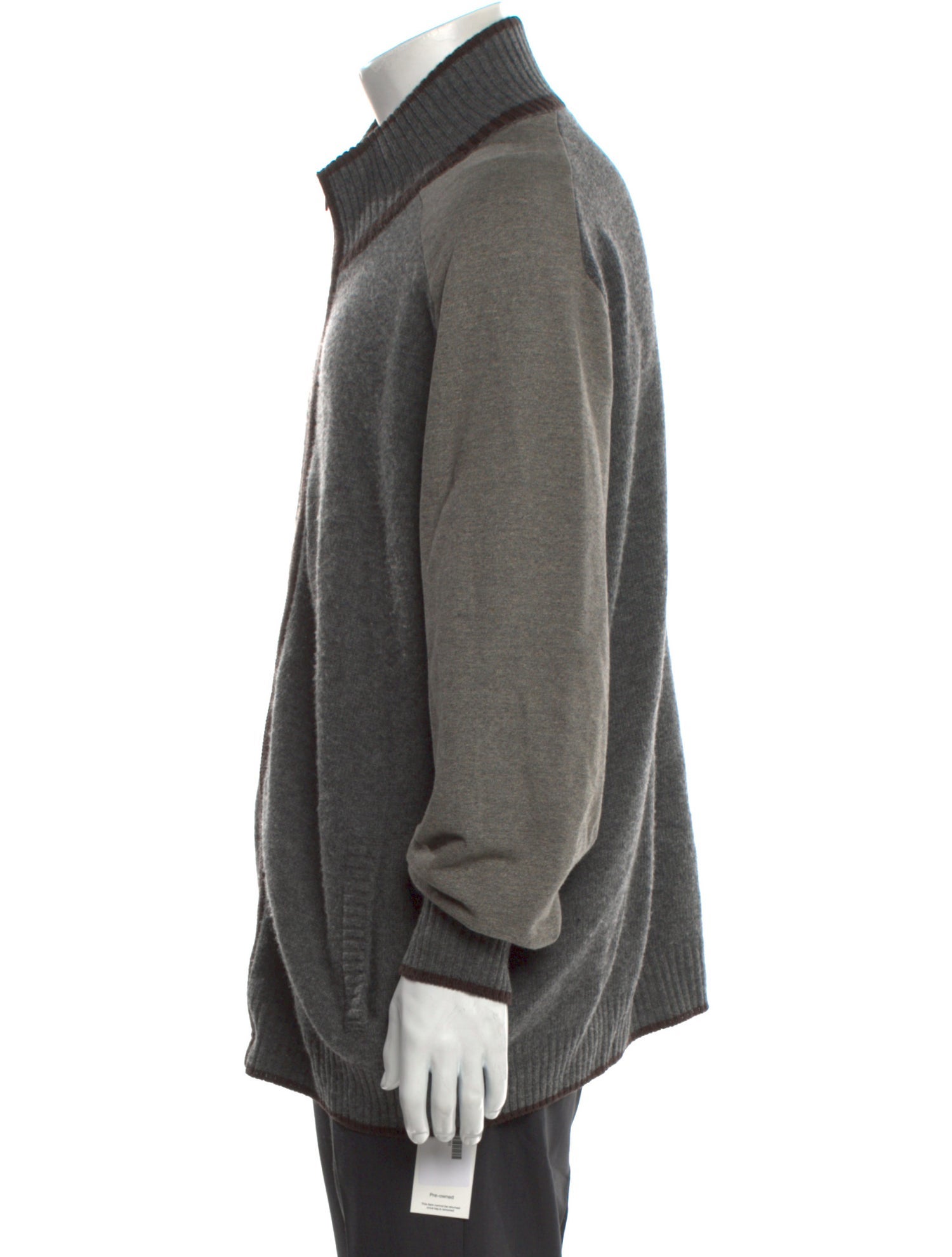 Zegna Wool Turtleneck Cardigan