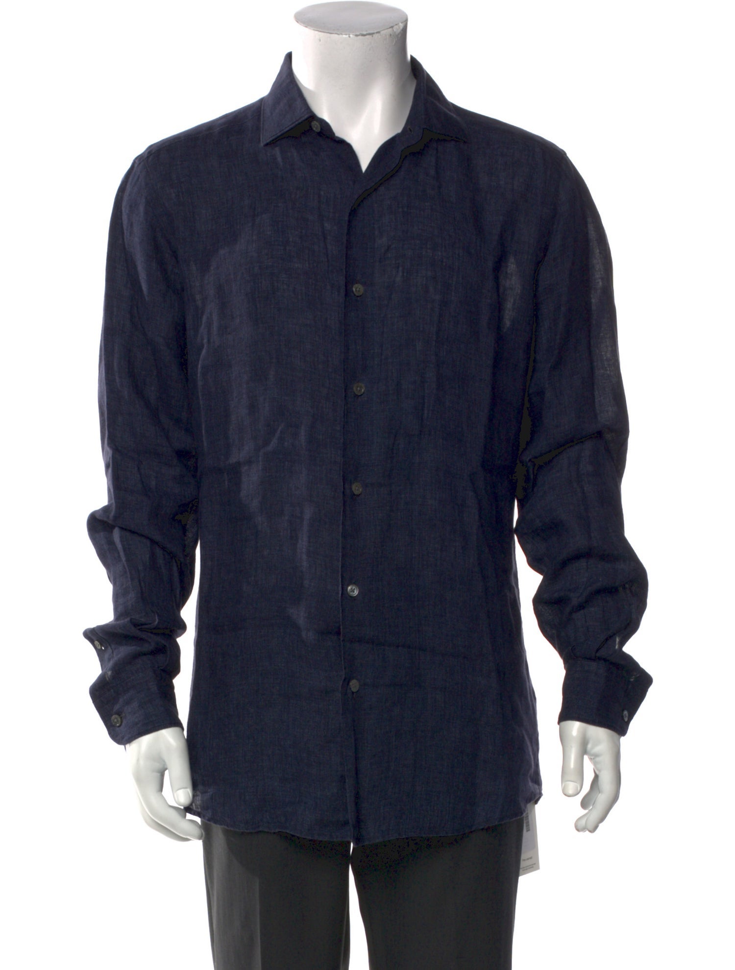 Zegna Linen Long Sleeve Dress Shirt