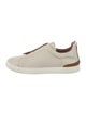Zegna Leather Printed Sneakers