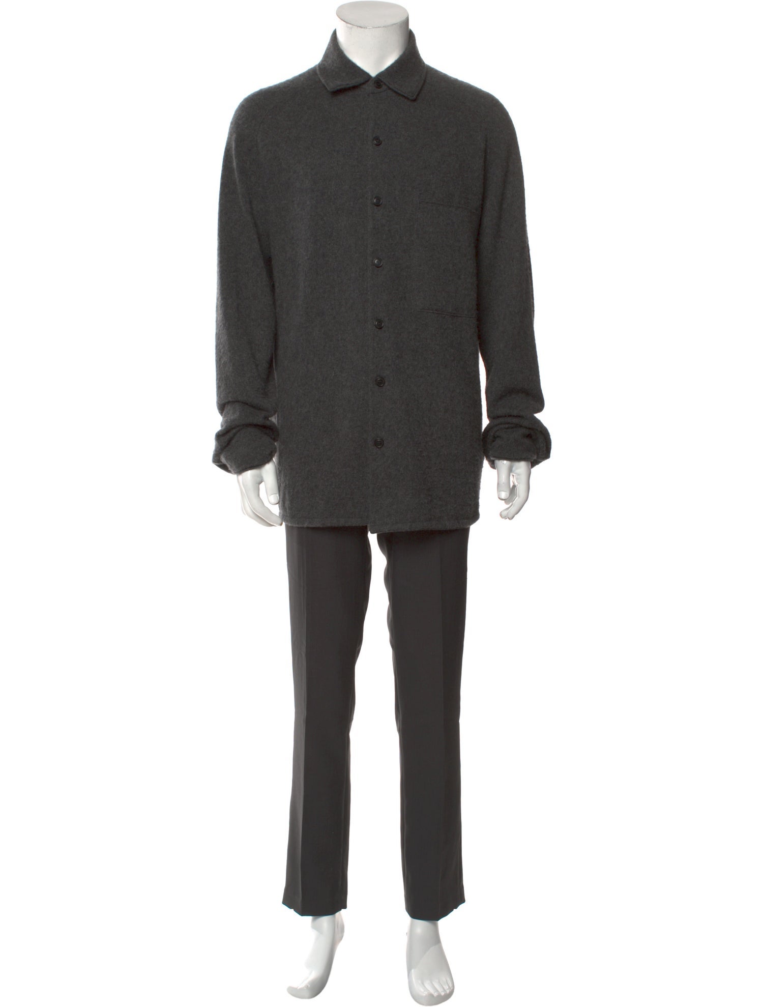 Zegna Cashmere Mock Neck Cardigan