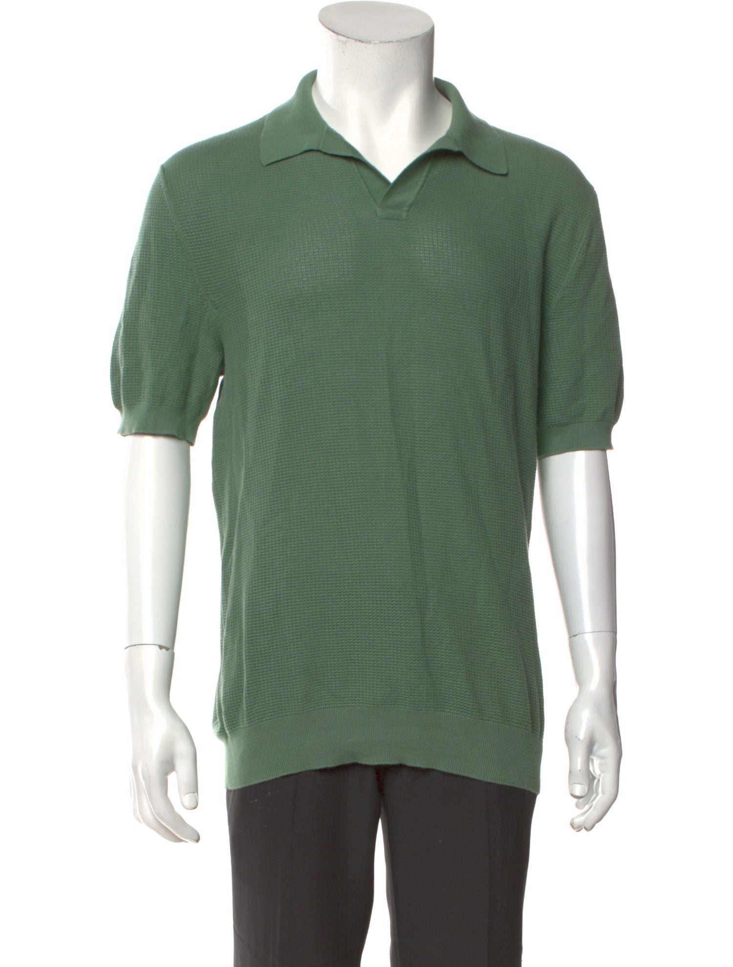 Zegna Collar Short Sleeve Polo Shirt
