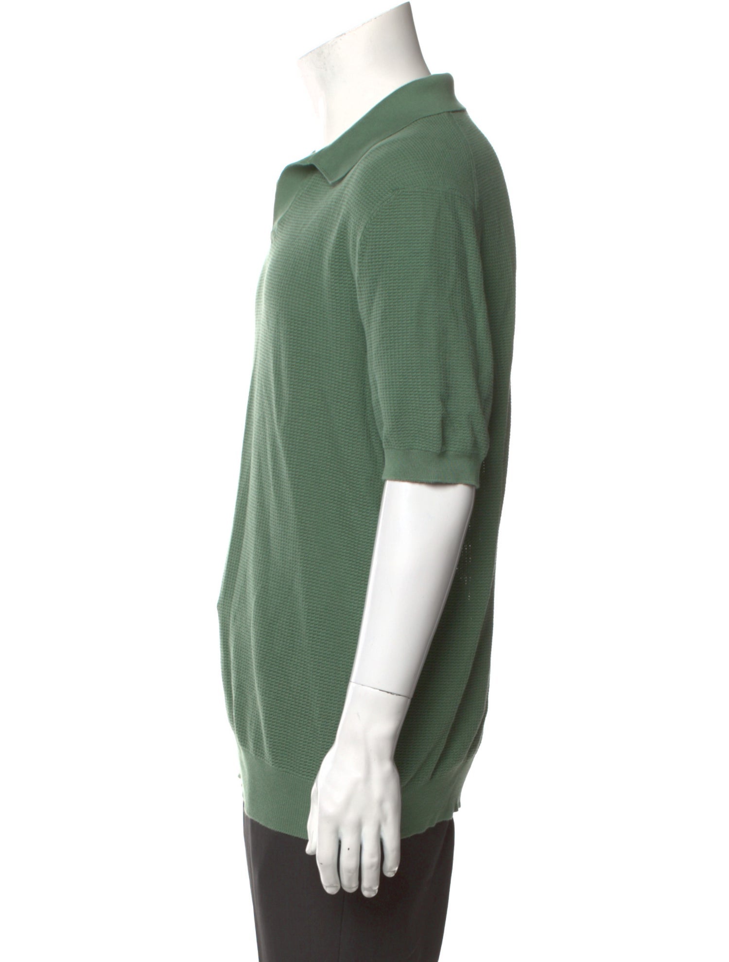 Zegna Collar Short Sleeve Polo Shirt