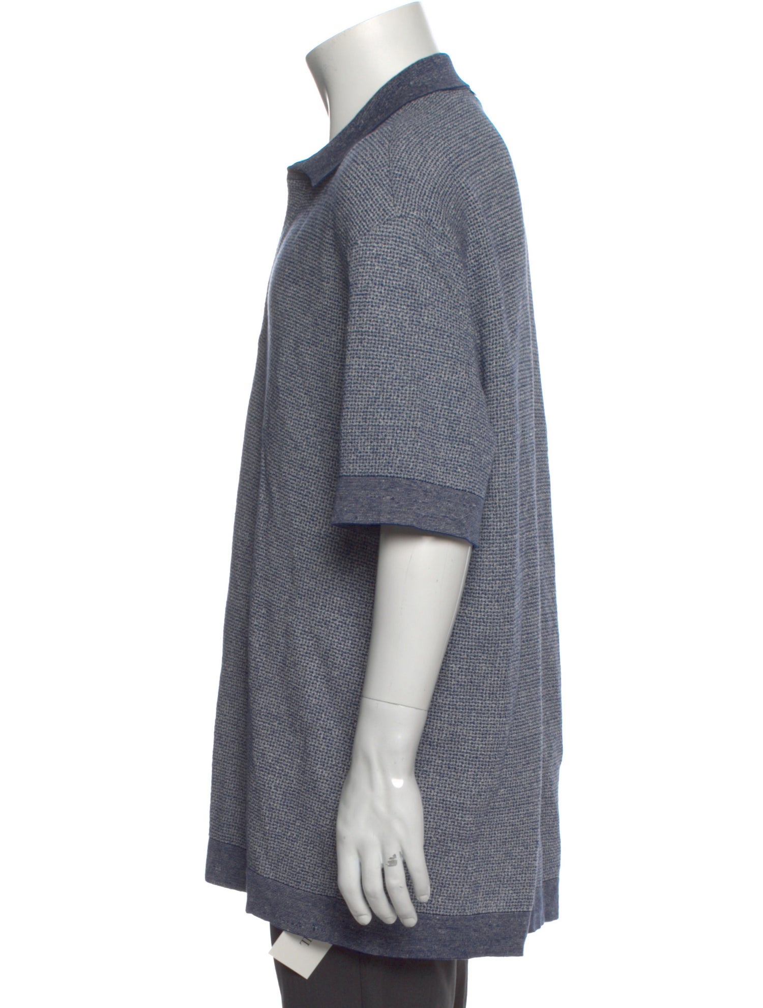 Zegna Collar Short Sleeve Polo Shirt