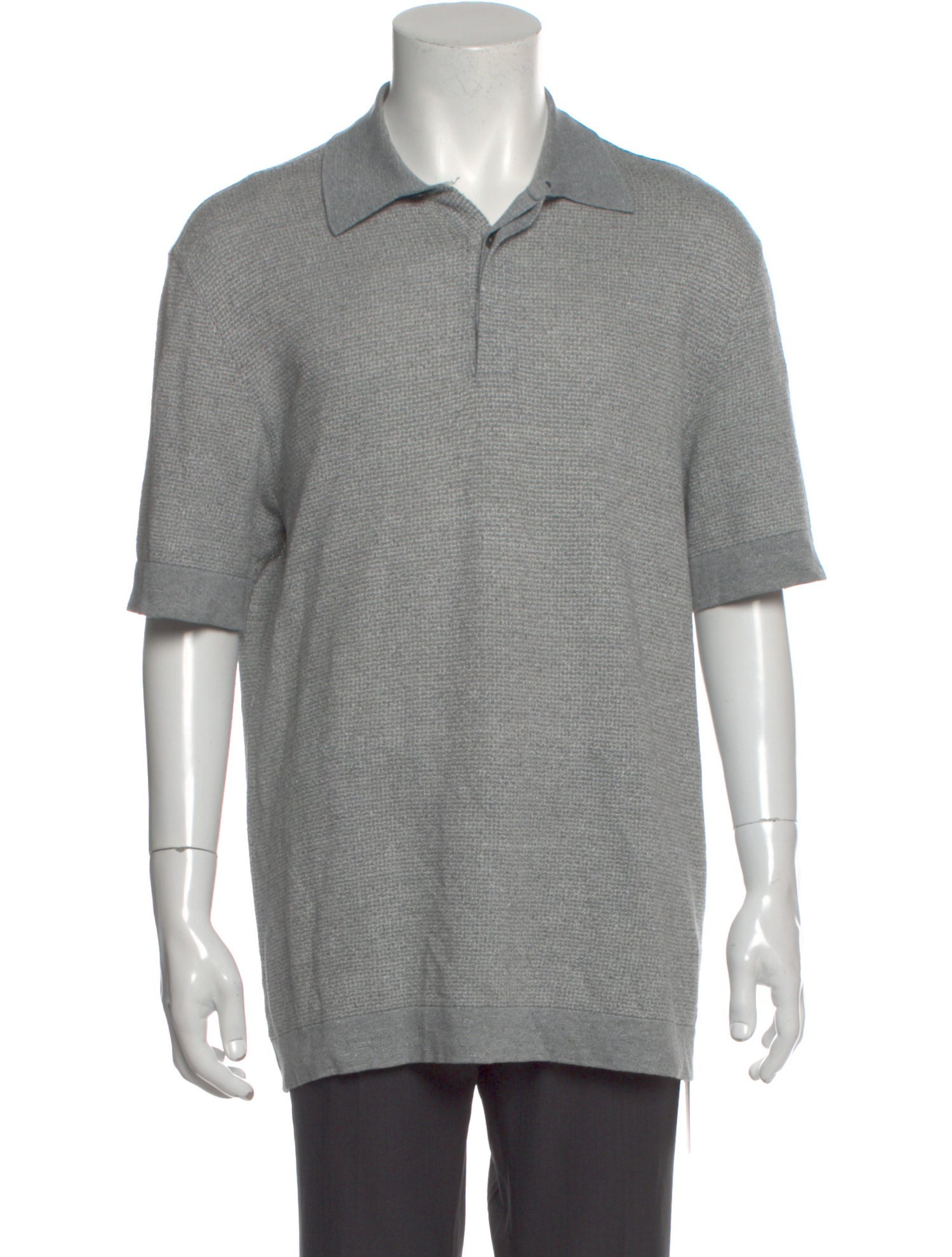 Zegna Collar Short Sleeve Polo Shirt