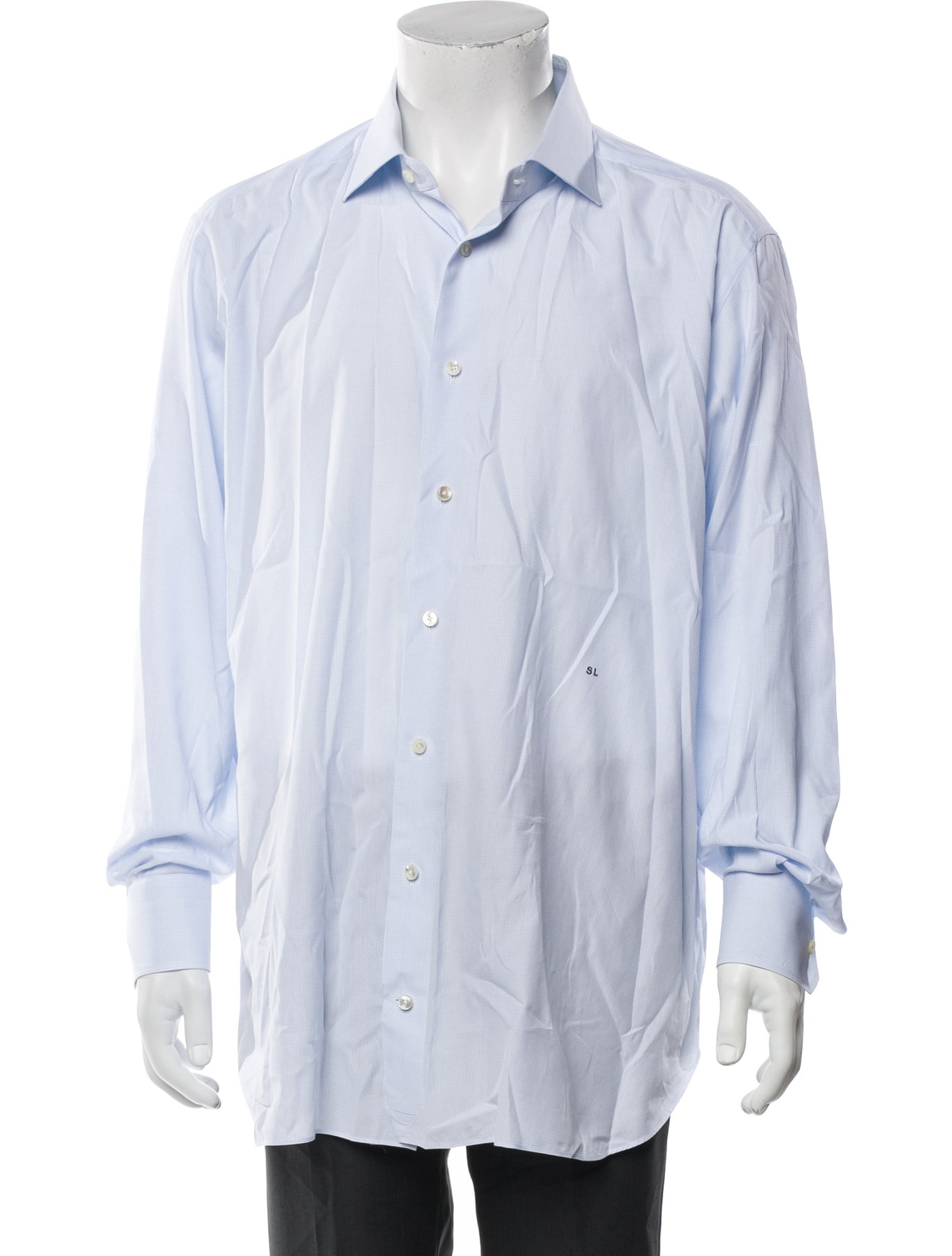 Zegna Striped Long Sleeve Dress Shirt