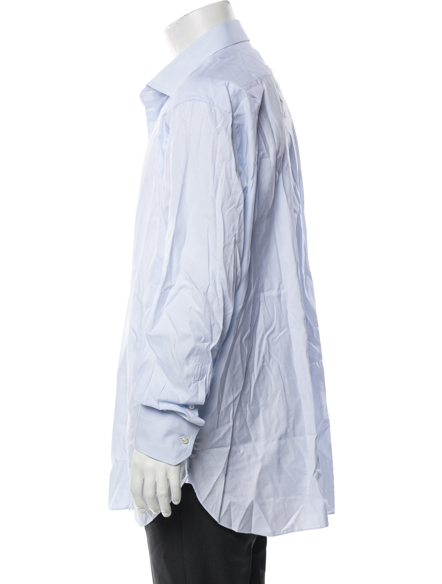 Zegna Striped Long Sleeve Dress Shirt