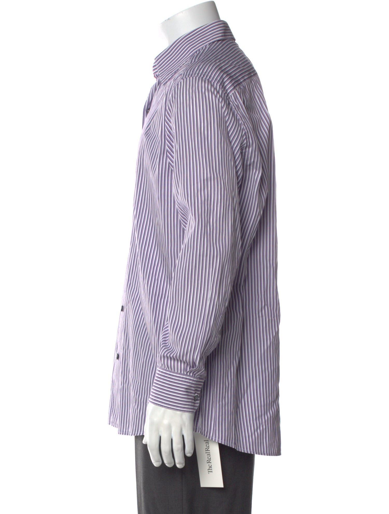 Ermenegildo Zegna Striped Long Sleeve Shirt