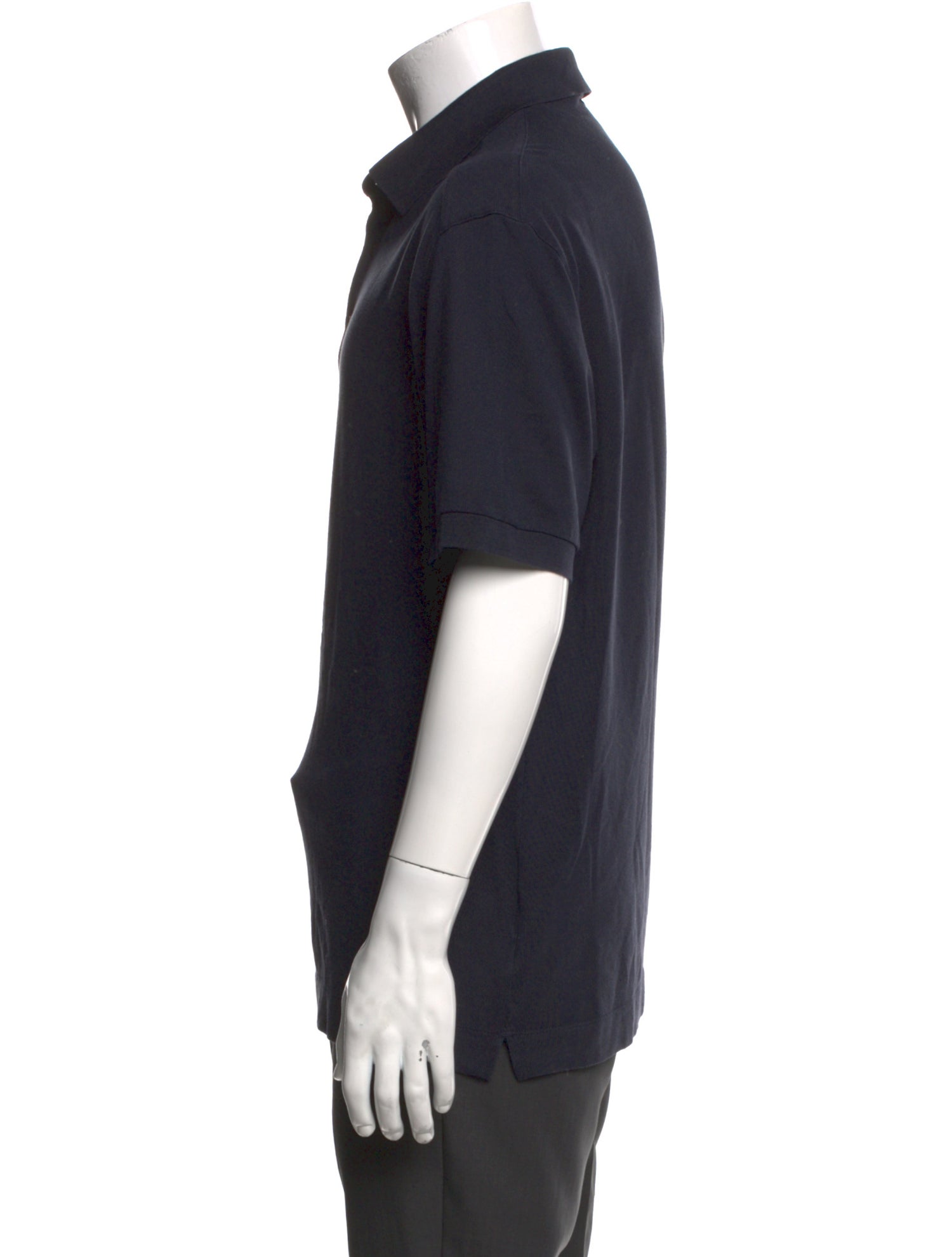 Zegna Crew Neck Short Sleeve Polo Shirt