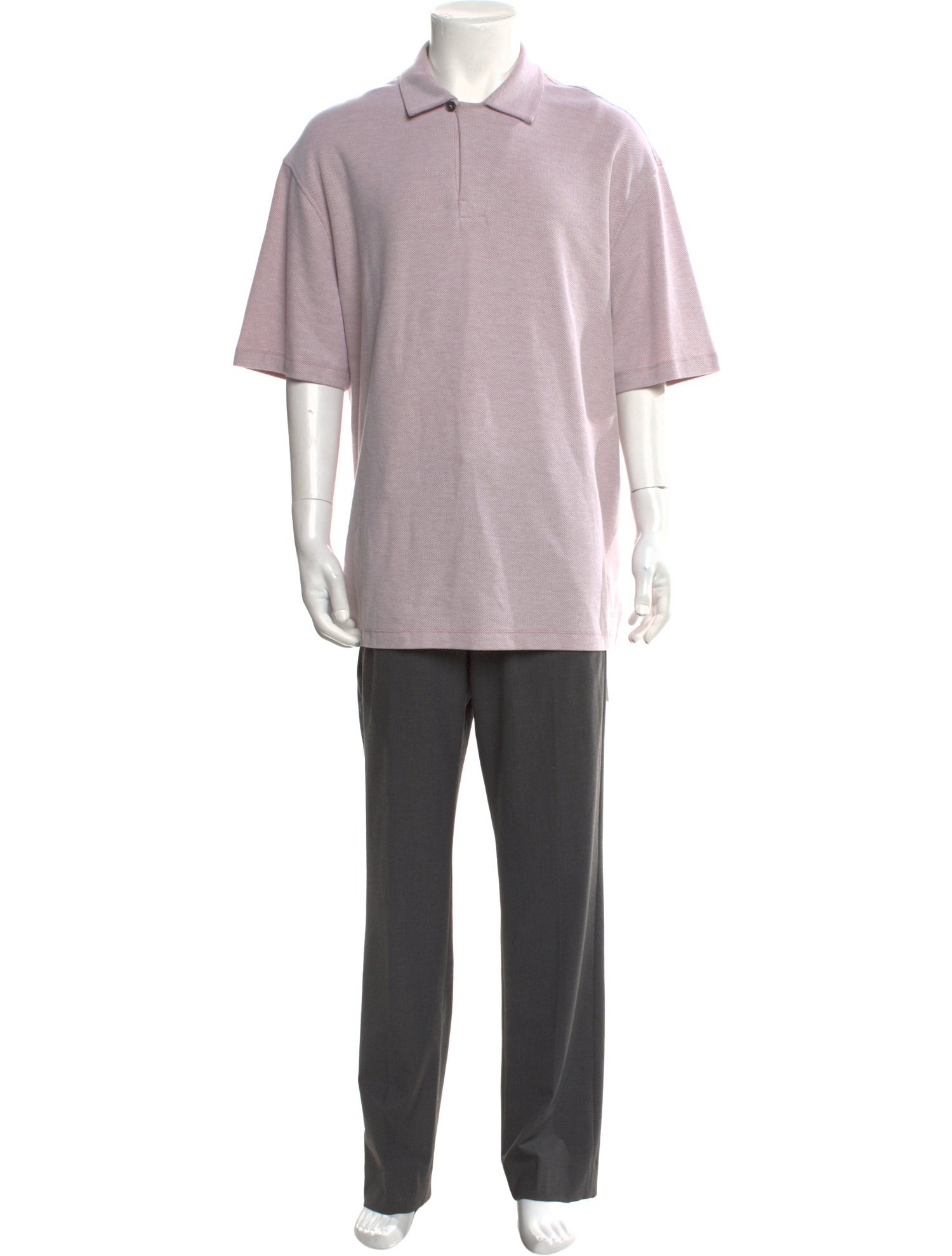 Zegna Collar Short Sleeve Polo Shirt