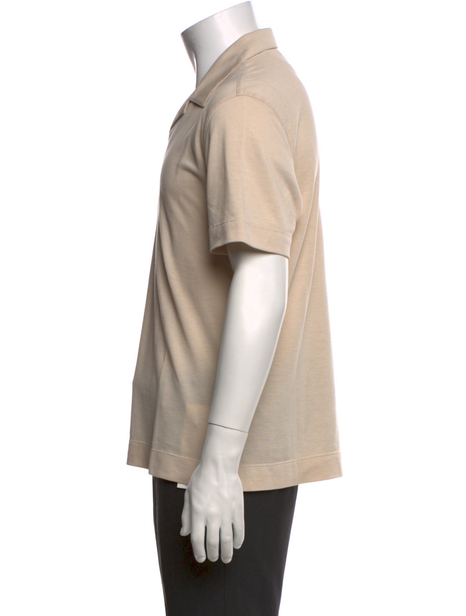 Zegna Silk Collar Polo Shirt