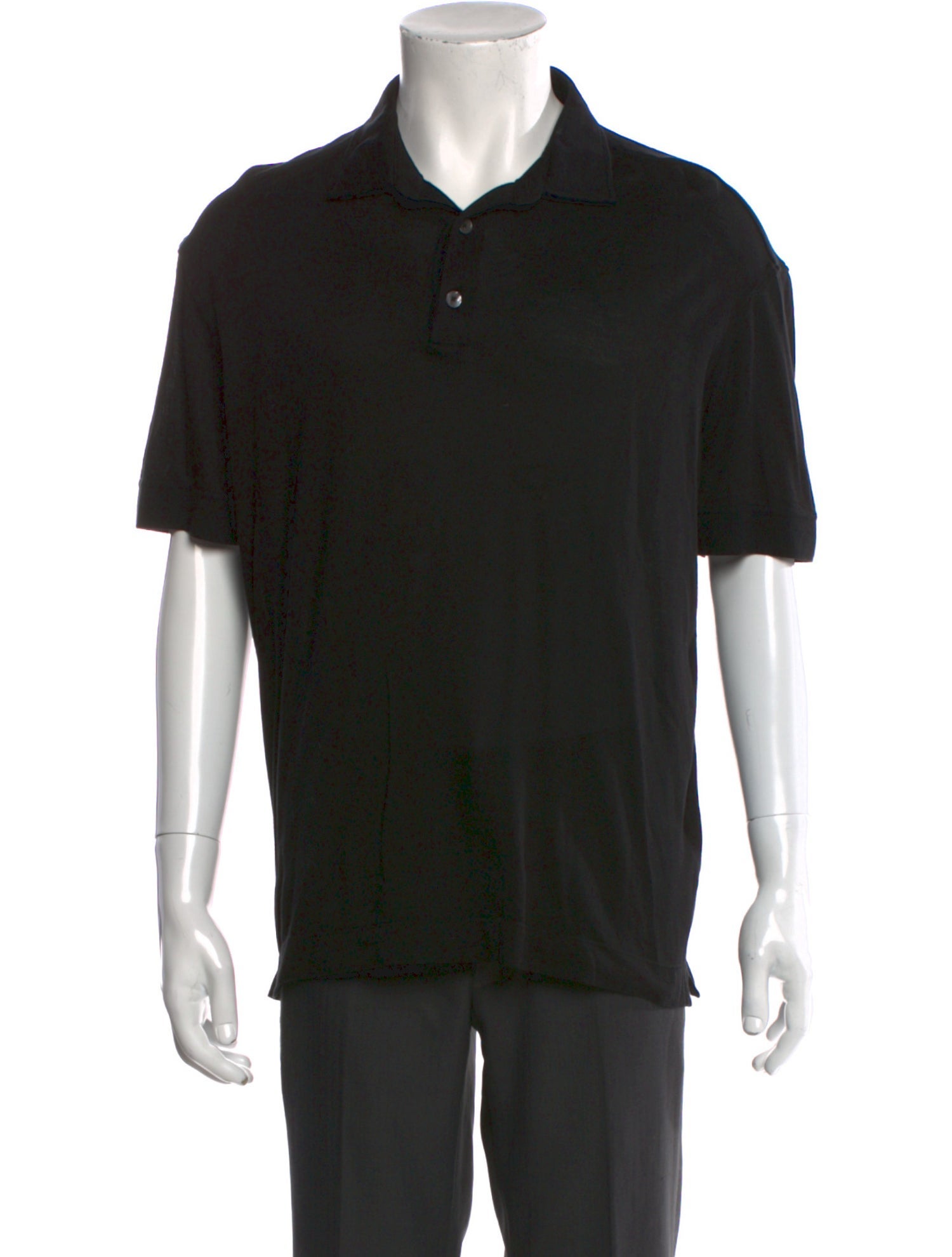 Zegna Collar Short Sleeve Polo Shirt