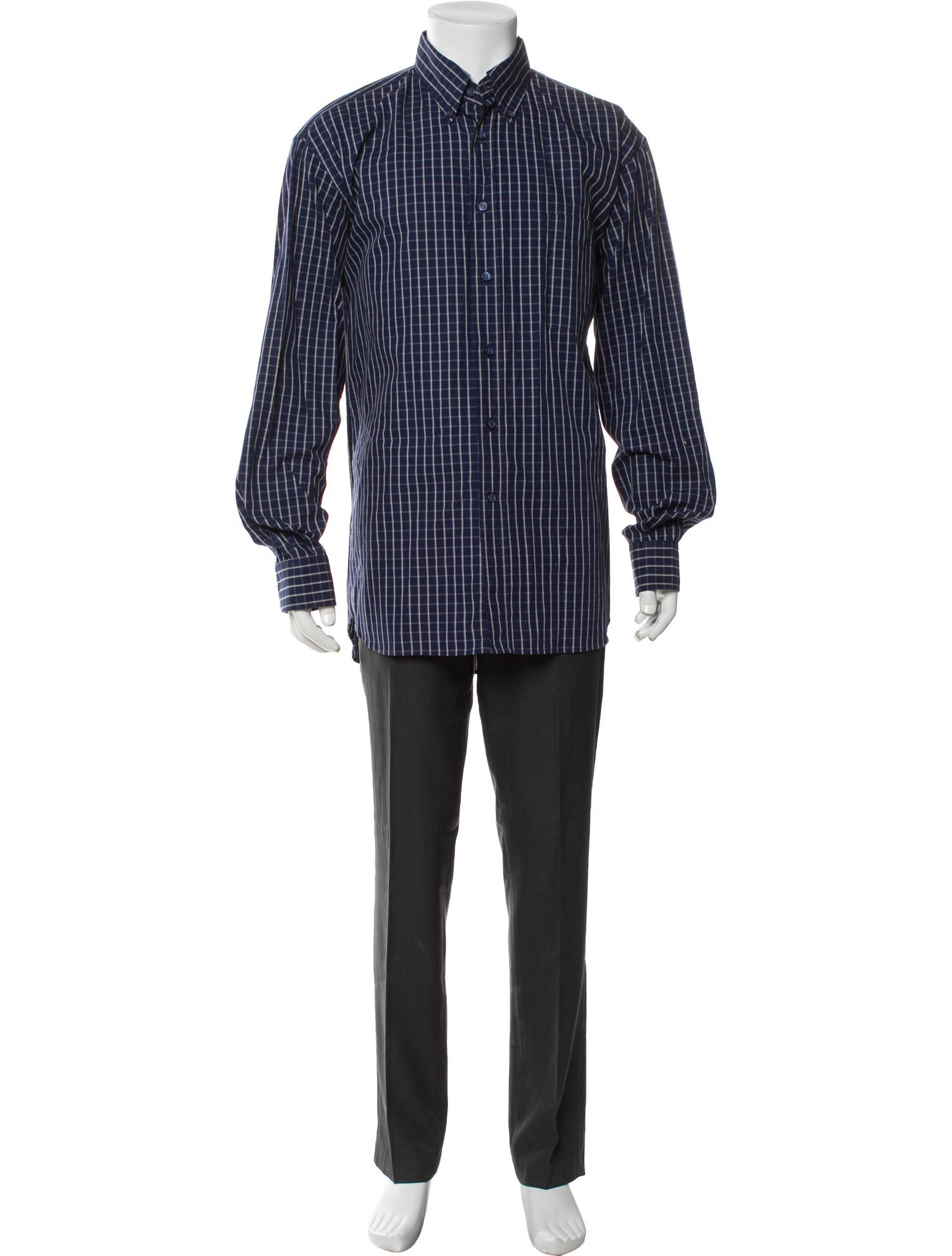 Ermenegildo Zegna Striped Long Sleeve Shirt