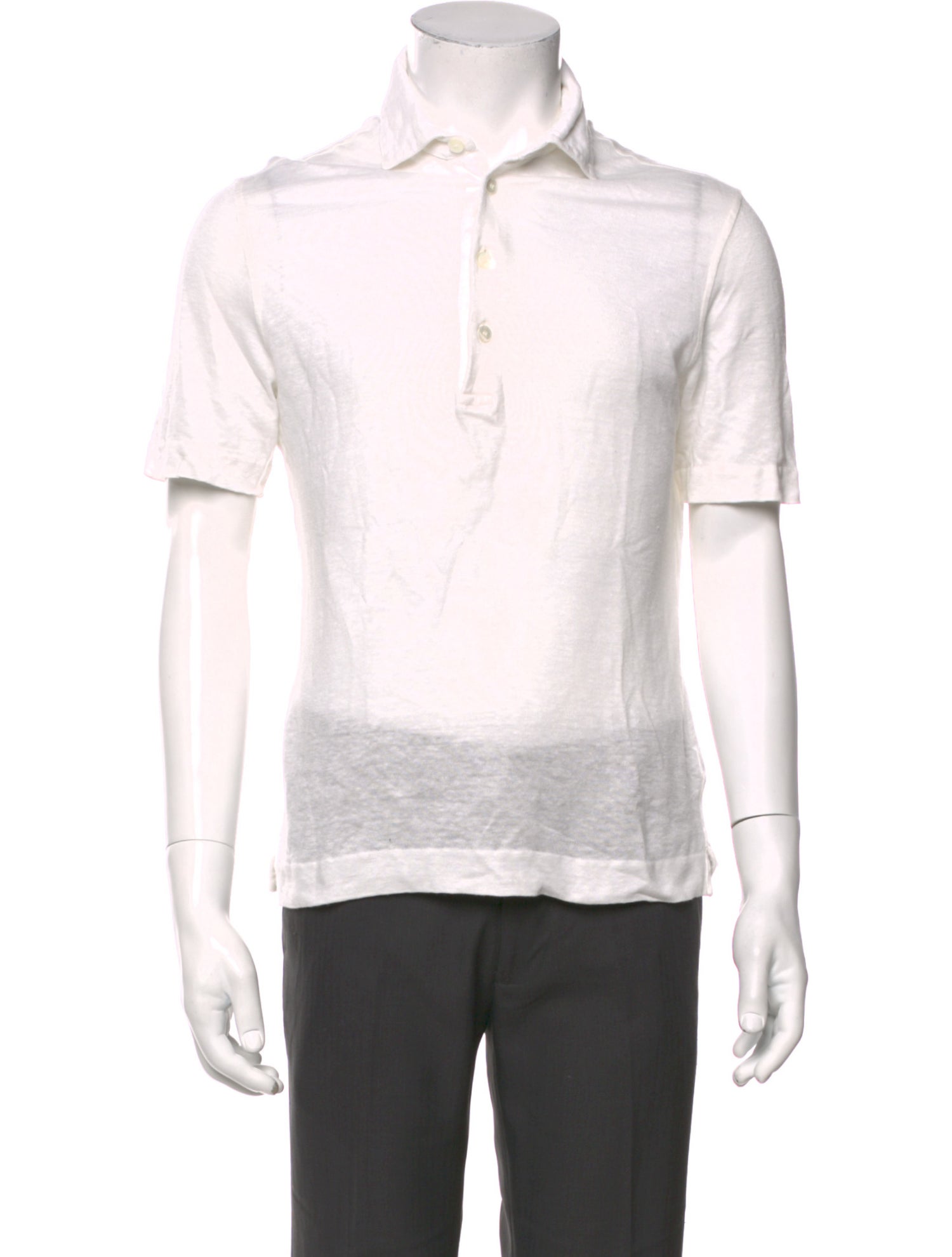 Zegna Linen Collar Polo Shirt