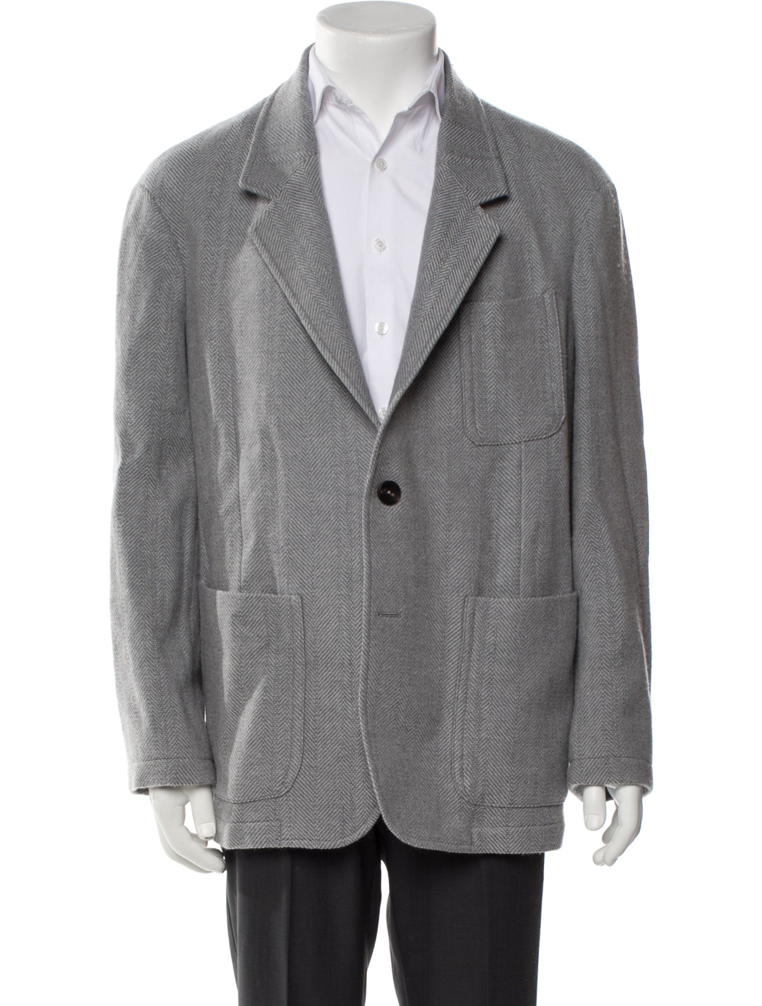 Z Zegna Wool Peacoat