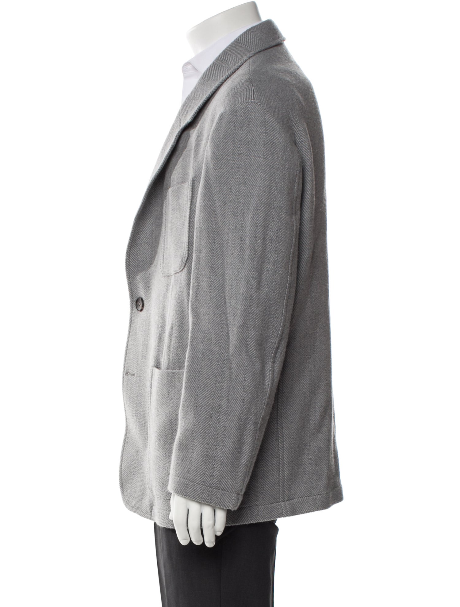 Z Zegna Wool Peacoat