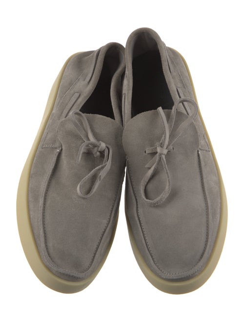 Zegna Suede Bow Accents Loafers