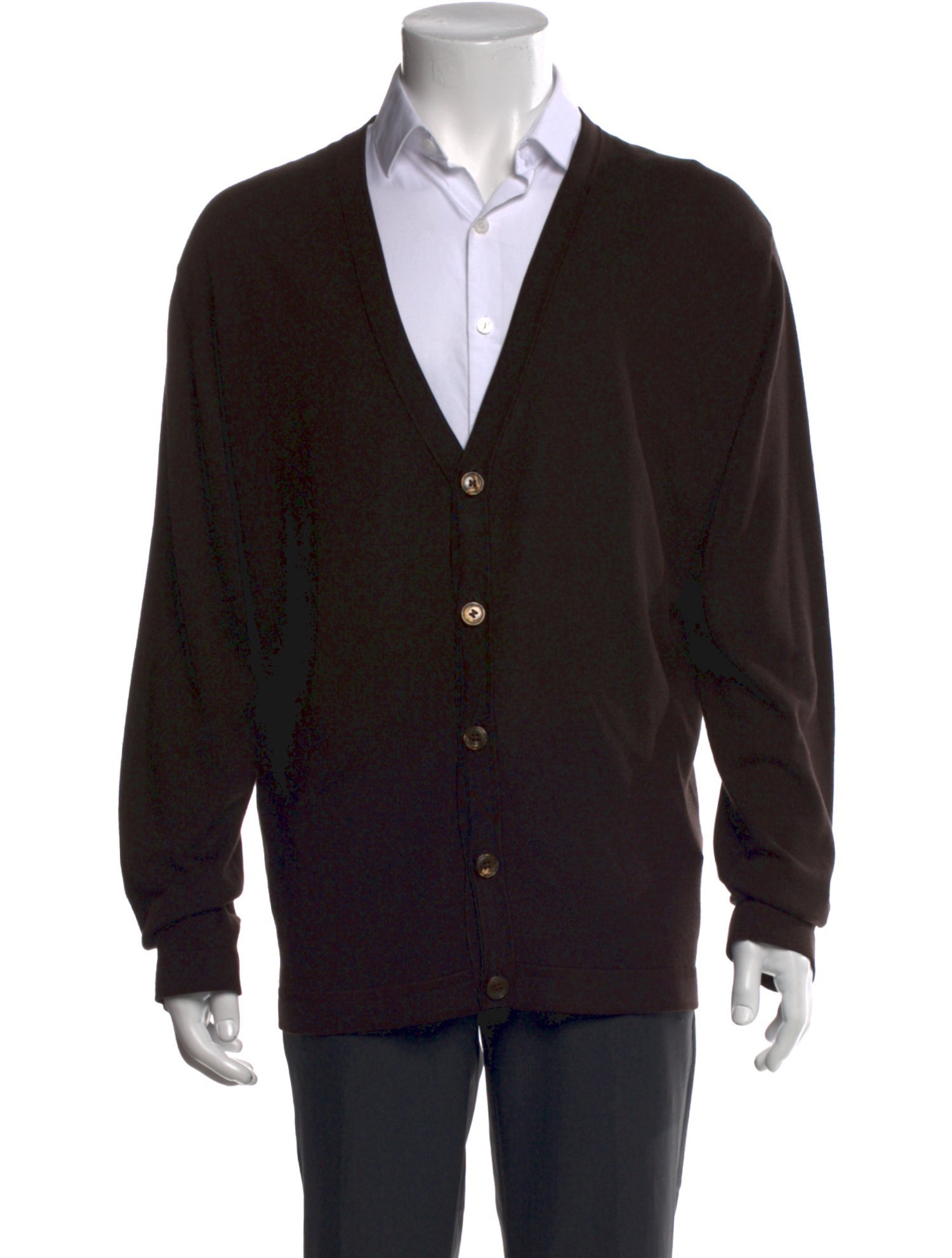 Z Zegna Wool V-Neck Cardigan