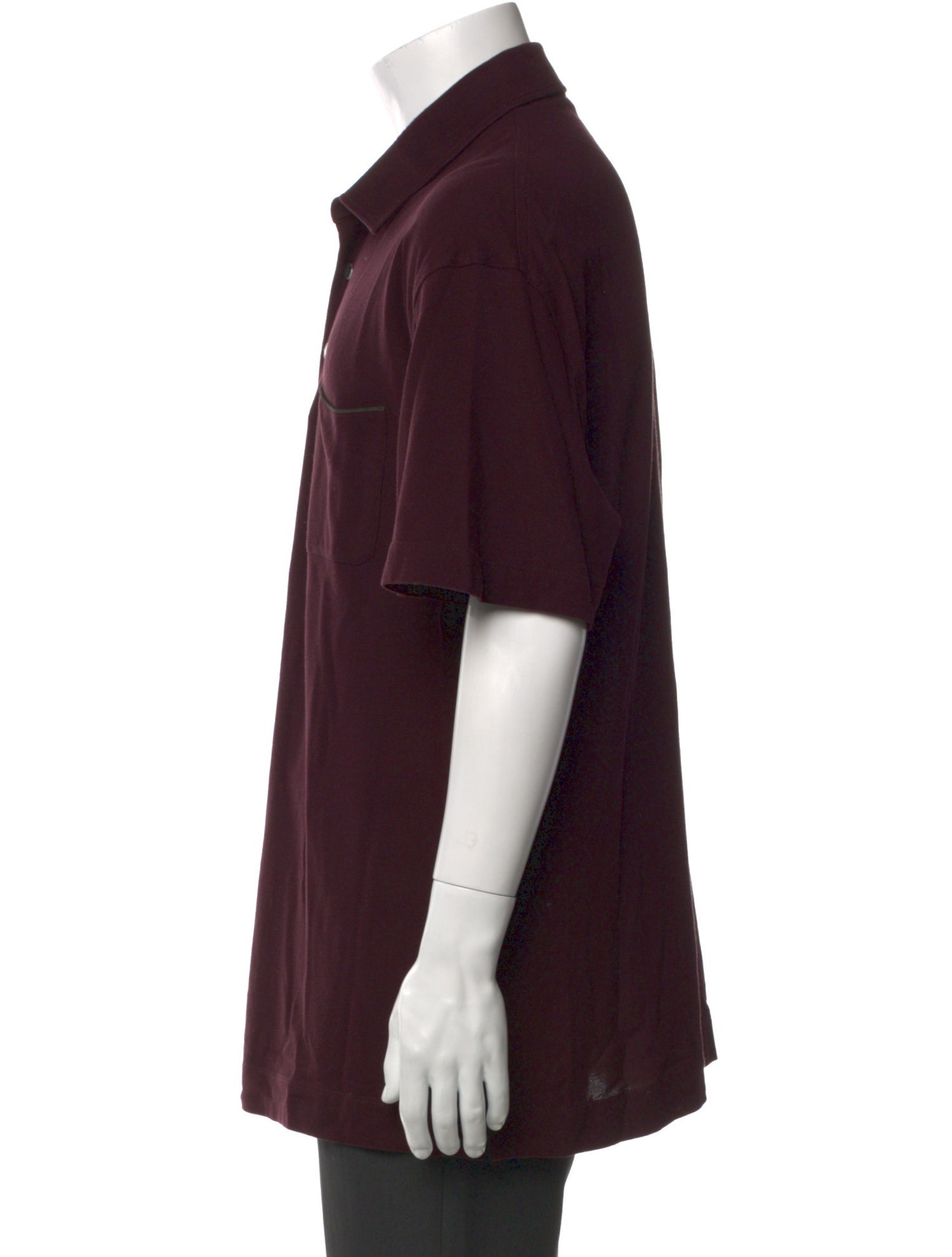 Zegna Crew Neck Short Sleeve Polo Shirt