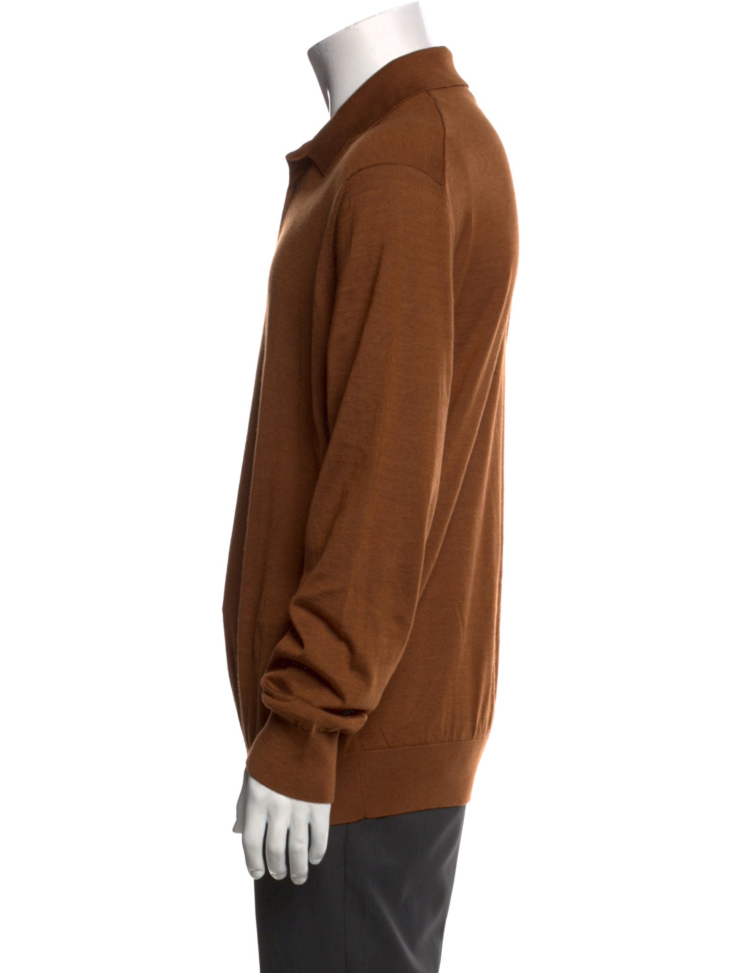 Zegna Cashmere Collar Polo Shirt