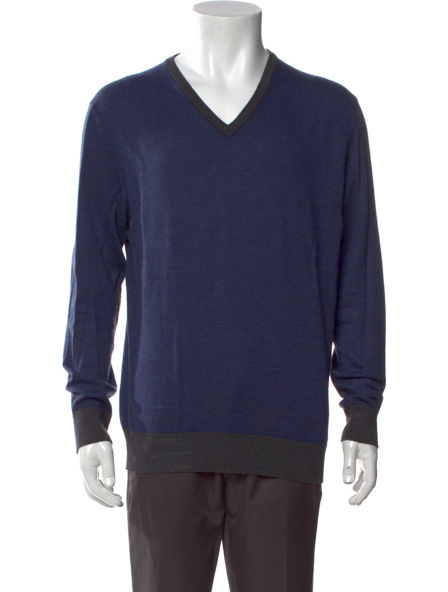 Ermenegildo Zegna Virgin Wool V-Neck Pullover