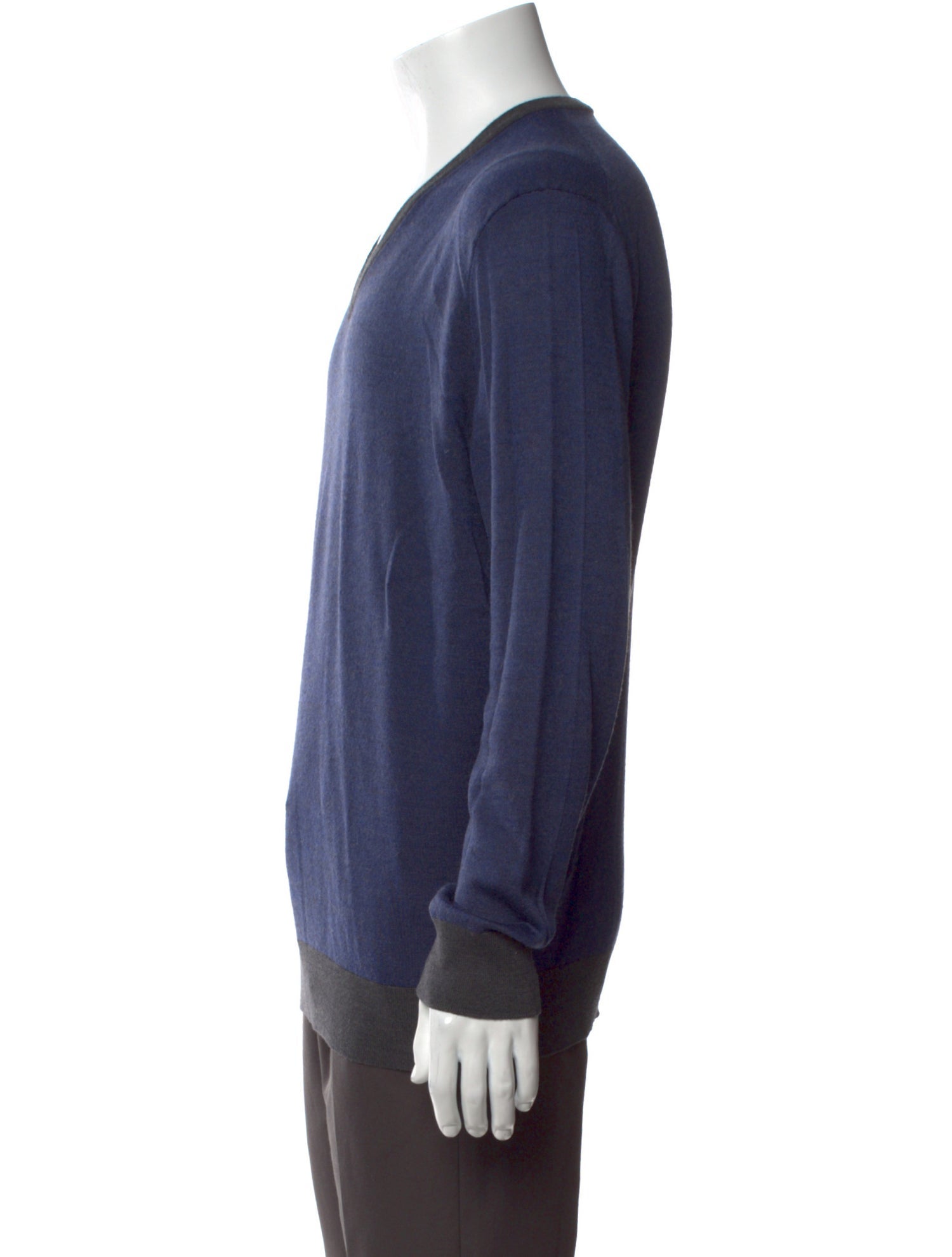Ermenegildo Zegna Virgin Wool V-Neck Pullover