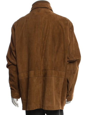 Zegna Lamb Leather Utility Jacket