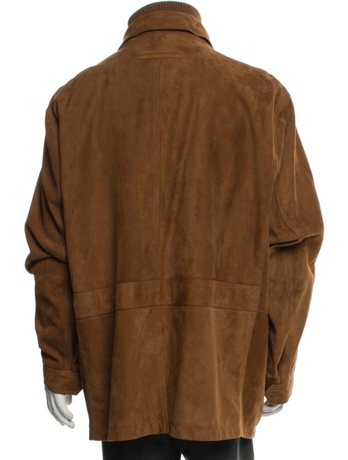 Zegna Lamb Leather Utility Jacket