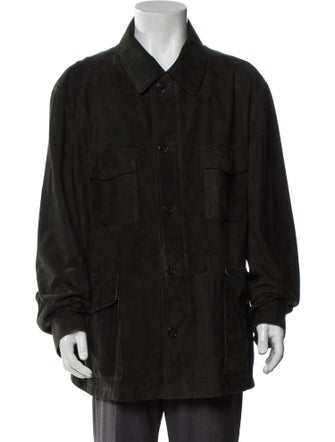 Zegna Lamb Leather Utility Jacket