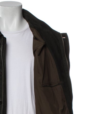 Zegna Lamb Leather Utility Jacket