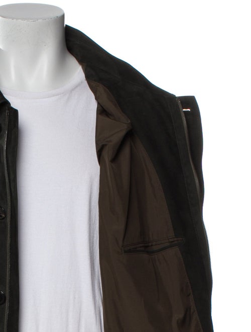 Zegna Lamb Leather Utility Jacket