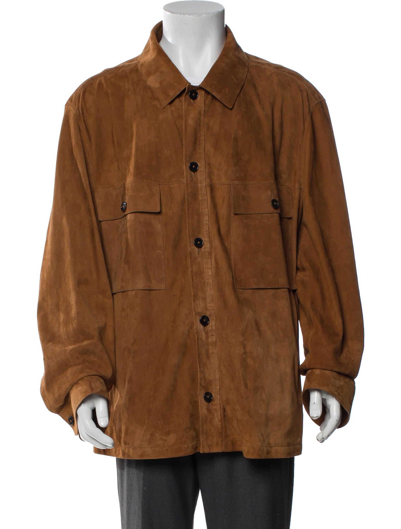 Zegna Lamb Leather Utility Jacket
