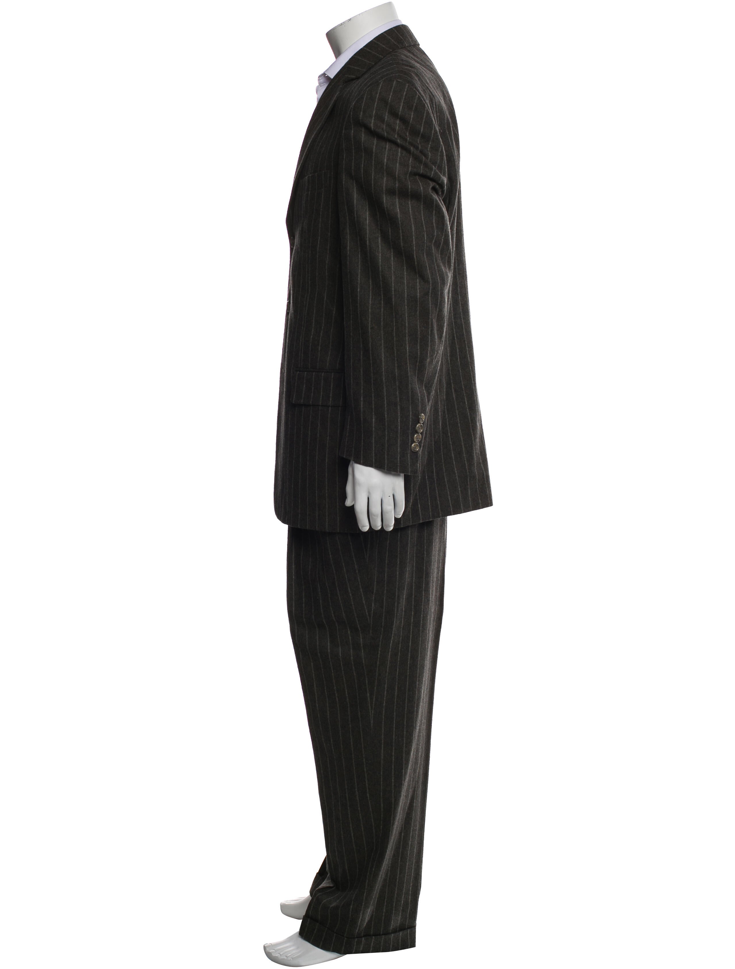Zegna Wool Striped Two-Piece Suit