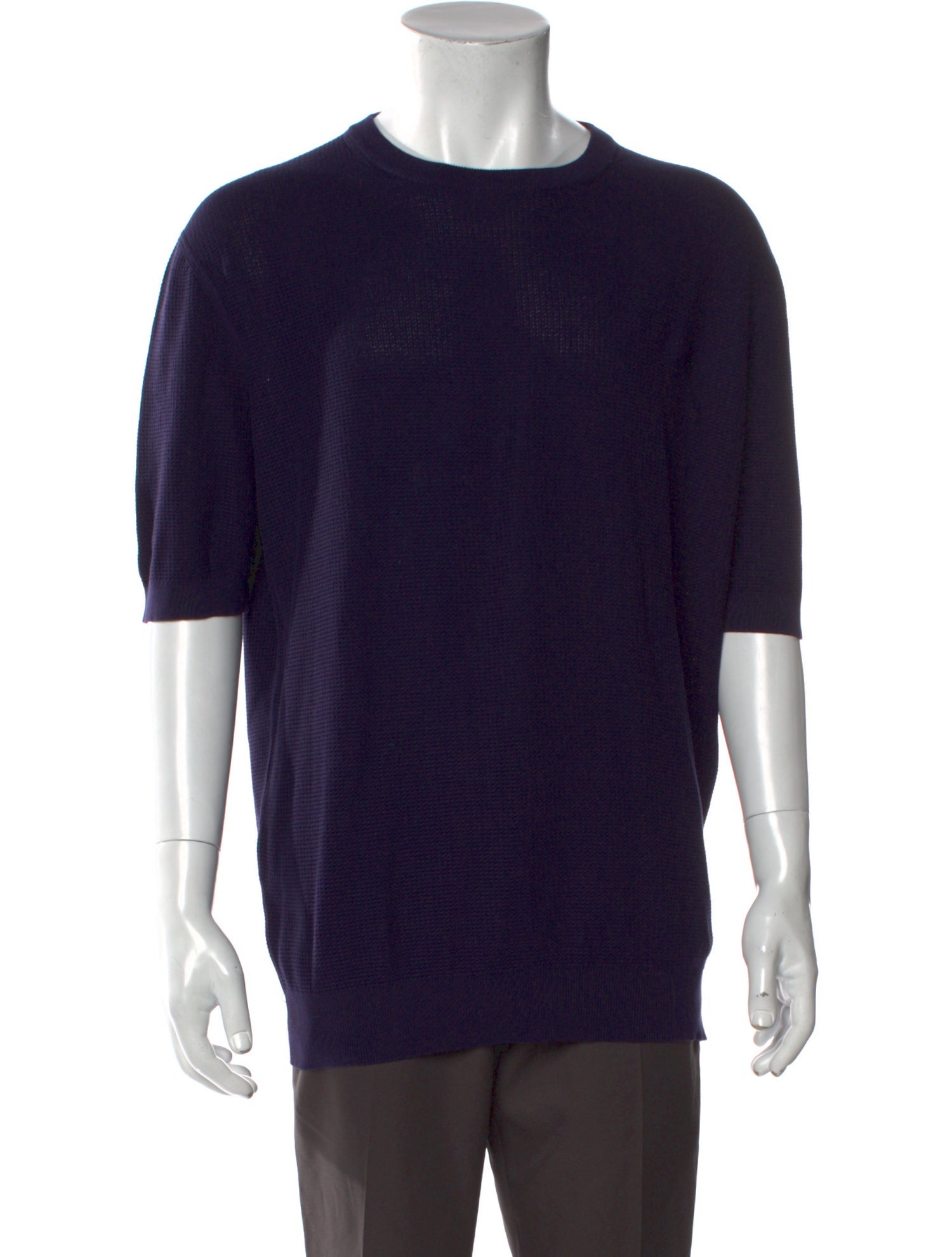 Zegna Crew Neck Short Sleeve Pullover