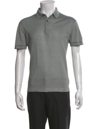 Zegna Silk Crew Neck Polo Shirt