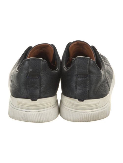 Zegna Leather Printed Sneakers