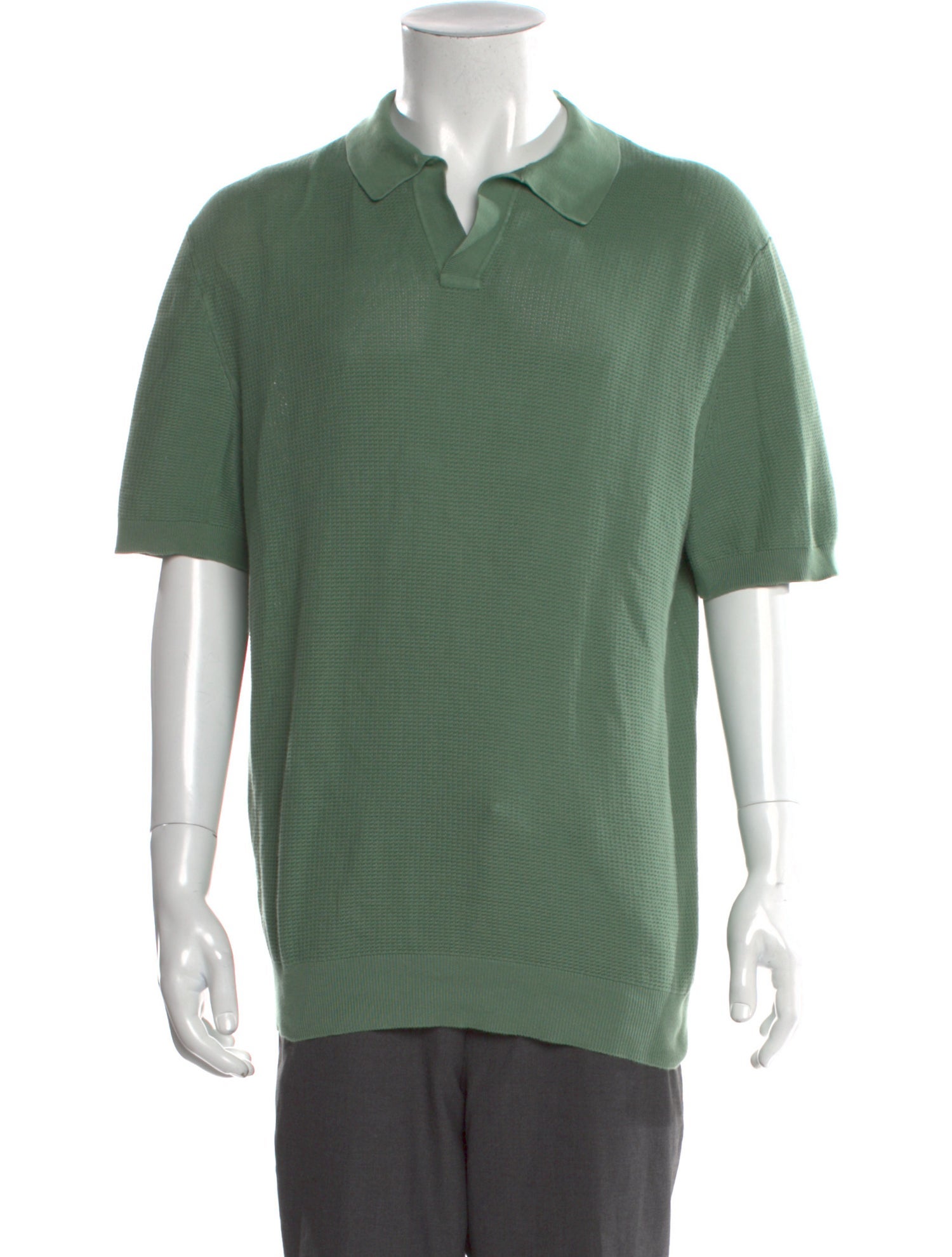 Zegna Collar Short Sleeve Polo Shirt