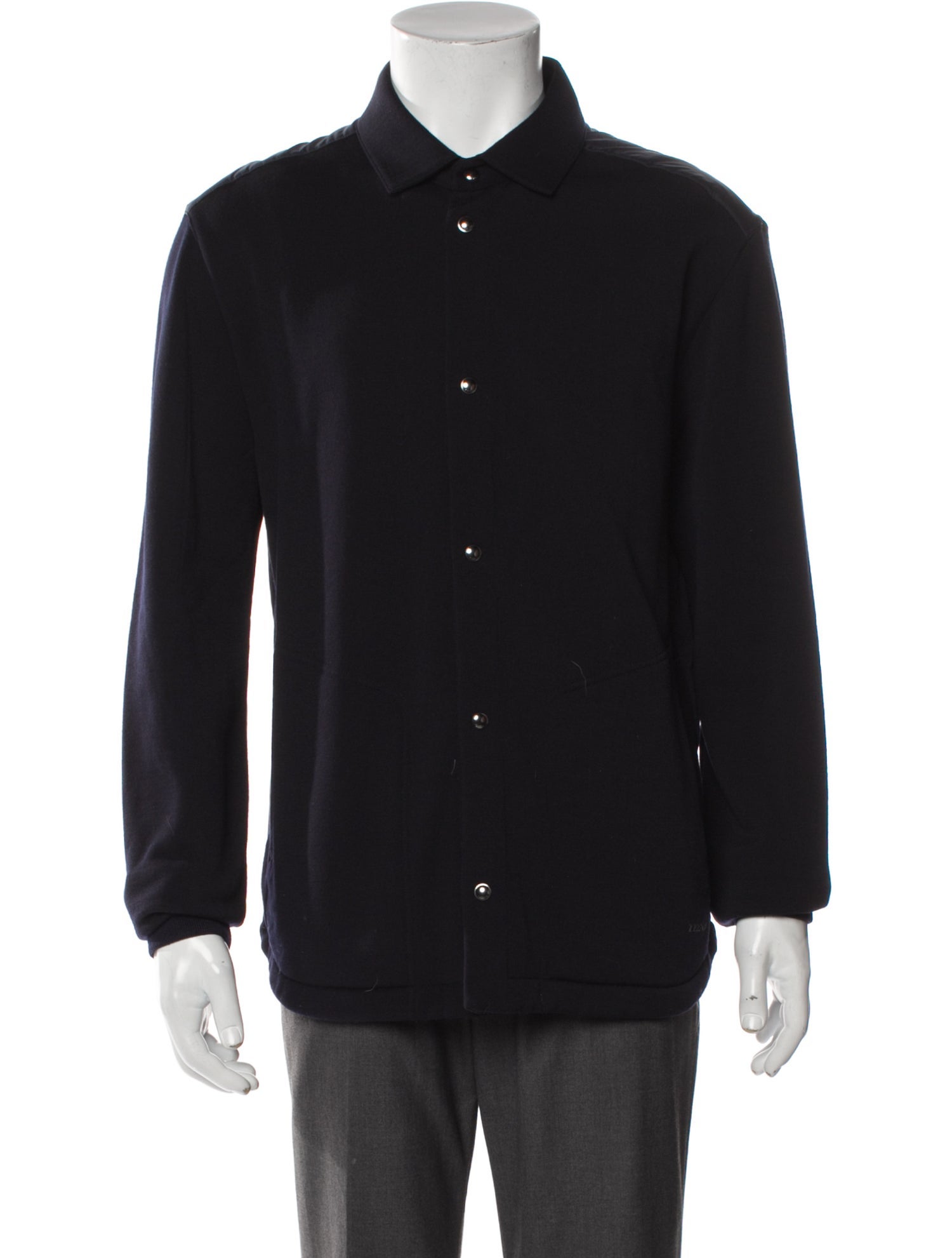 Z Zegna Wool Peacoat