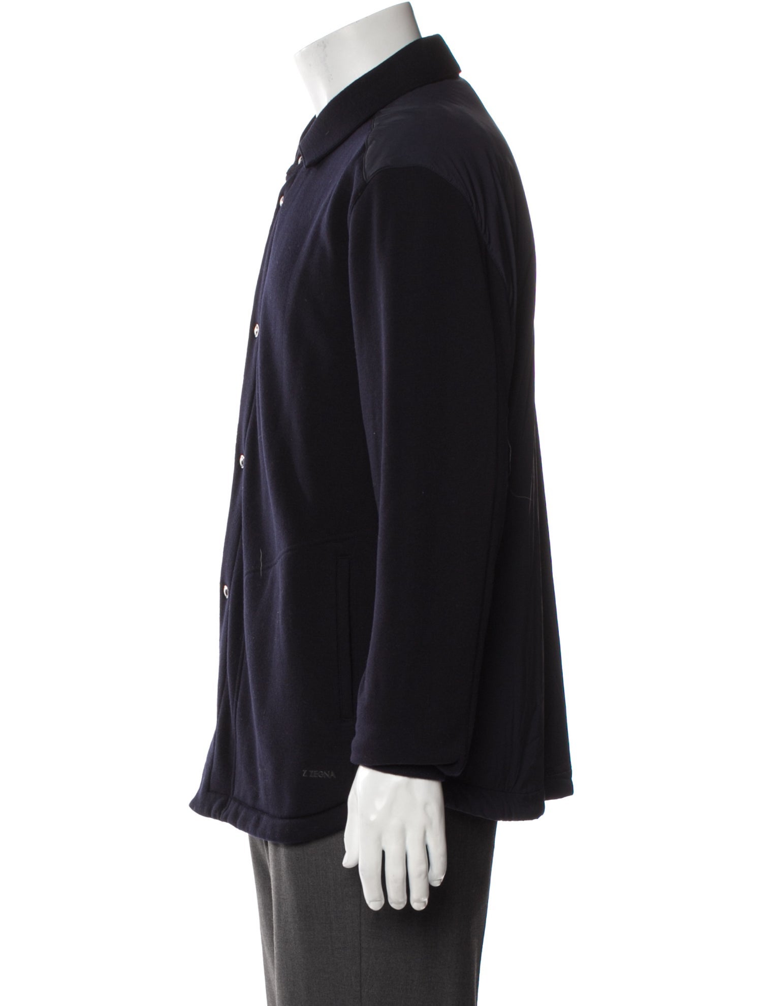 Z Zegna Wool Peacoat