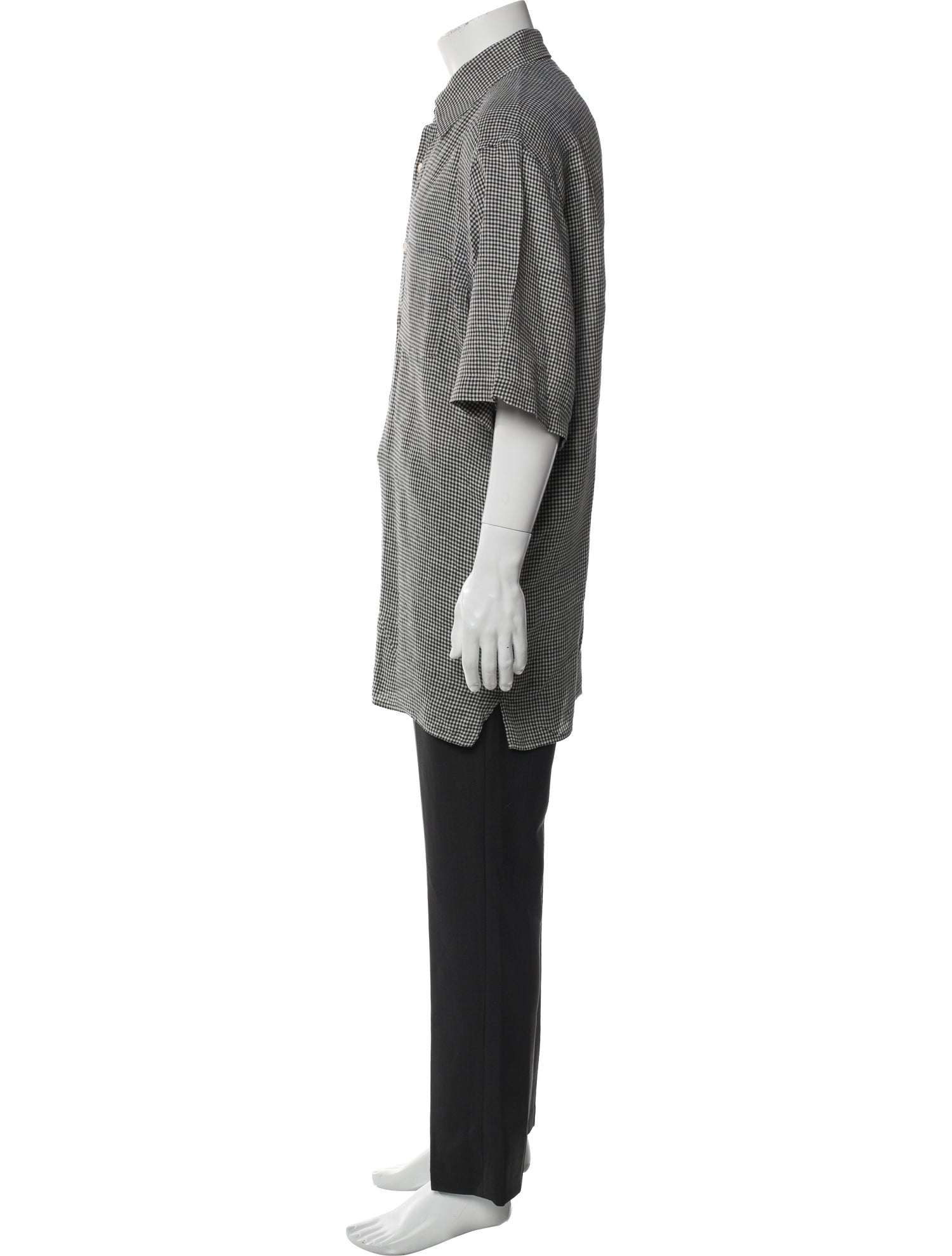 Ermenegildo Zegna Linen Plaid Print Shirt