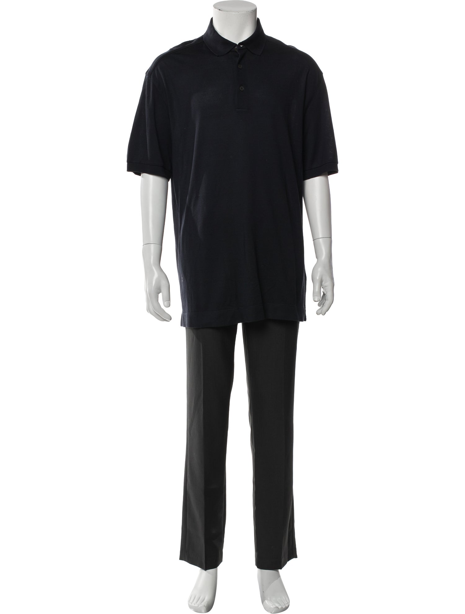 Zegna Collar Short Sleeve Polo Shirt