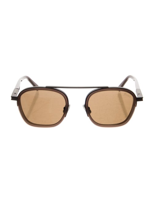 Zegna Square Tinted Sunglasses