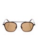 Zegna Square Tinted Sunglasses
